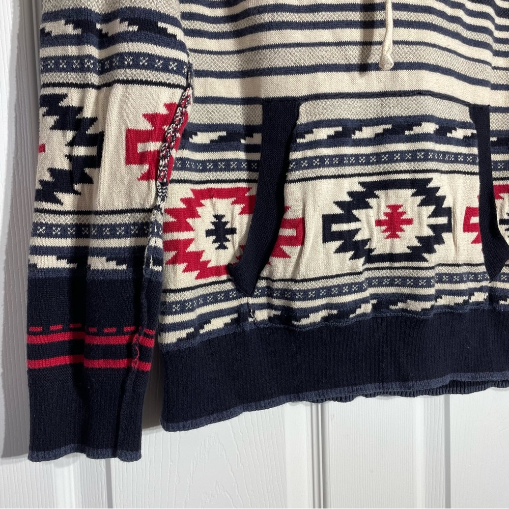 American Eagle Medium Hoodie Aztec Southwest Boho - Picture 3 of 9